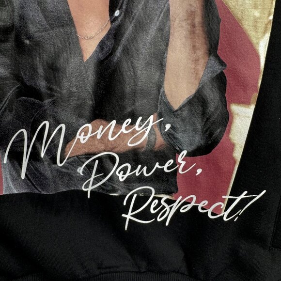 Scarface Hoodie Money Power Respect Graphic Black Reason M - Picture 4 of 9